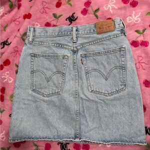 Levi's Light Blue Denim Mini Skirt